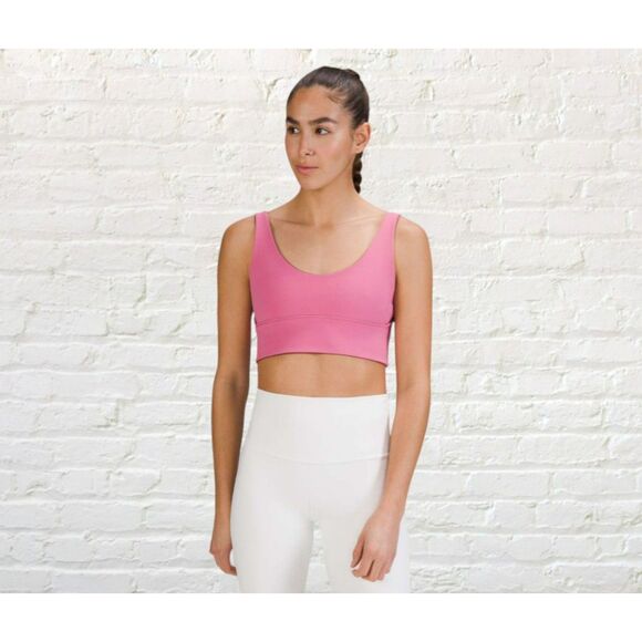 Lululemon Align Reversible Bra 8 Light Support Smoky Red Pink Blossom - Picture 1 of 14